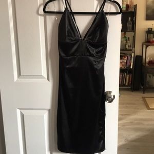 Black Silk Cocktail Dress